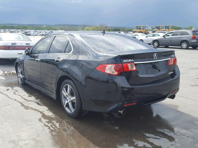 JH4CU2F83CC015491 - 2012 ACURA TSX SE BLACK photo 3