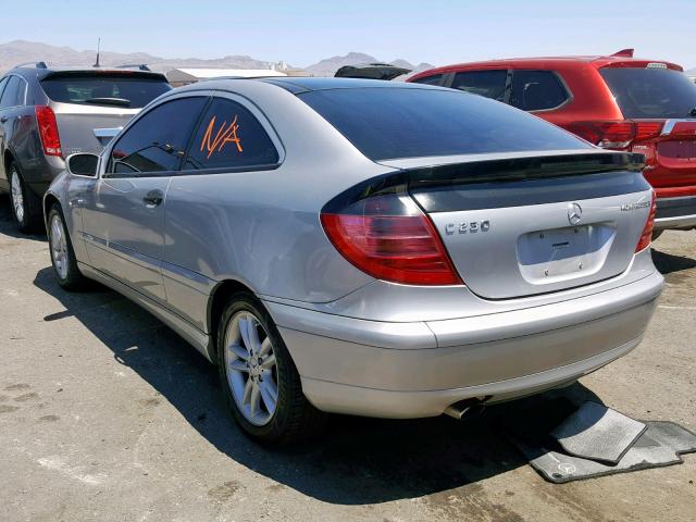 WDBRN40JX3A505159 - 2003 MERCEDES-BENZ C 230K SPO SILVER photo 3