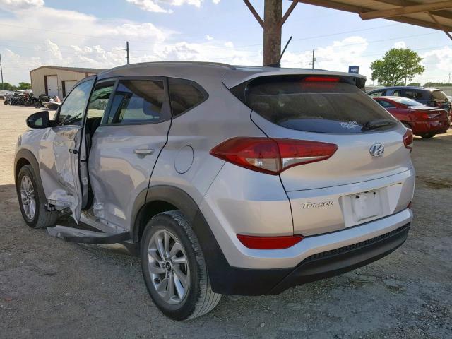 KM8J33A45GU118901 - 2016 HYUNDAI TUCSON LIM SILVER photo 3