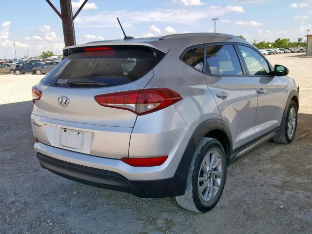 KM8J33A45GU118901 - 2016 HYUNDAI TUCSON LIM SILVER photo 4