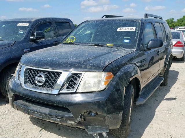 5N1AR1NN8AC621180 - 2010 NISSAN PATHFINDER BLACK photo 2