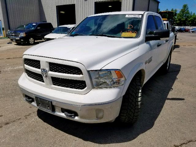 1C6RR6LT6FS639400 - 2015 RAM 1500 SLT WHITE photo 2