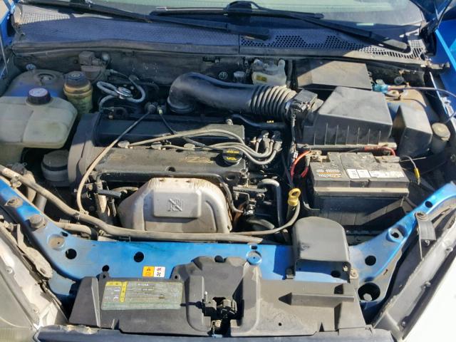 3FAHP31311R216150 - 2001 FORD FOCUS ZX3 BLUE photo 7