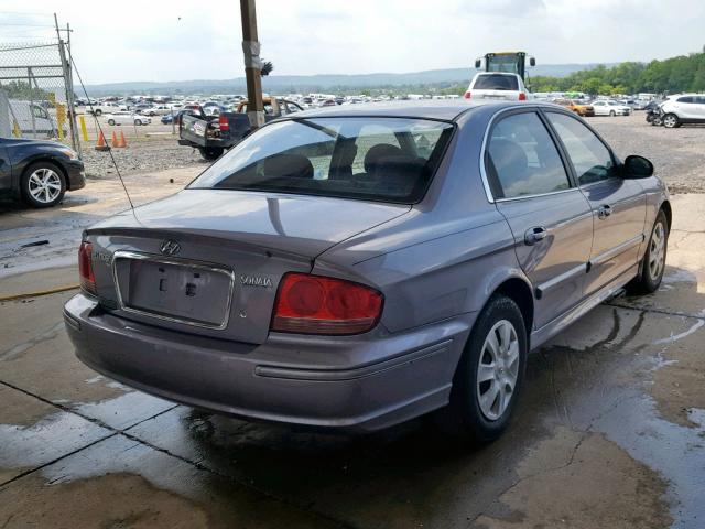 KMHWF25S85A184101 - 2005 HYUNDAI SONATA GL GRAY photo 4