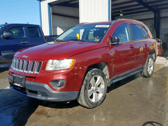1C4NJDBB6DD280188 - 2013 JEEP COMPASS SP წითელი ფოტო 2