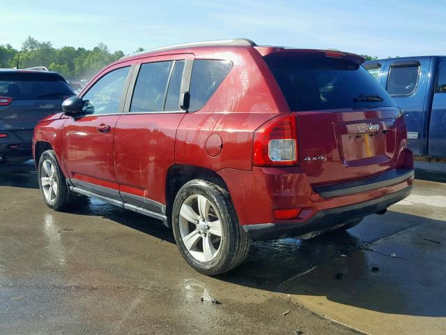 1C4NJDBB6DD280188 - 2013 JEEP COMPASS SP წითელი ფოტო 3