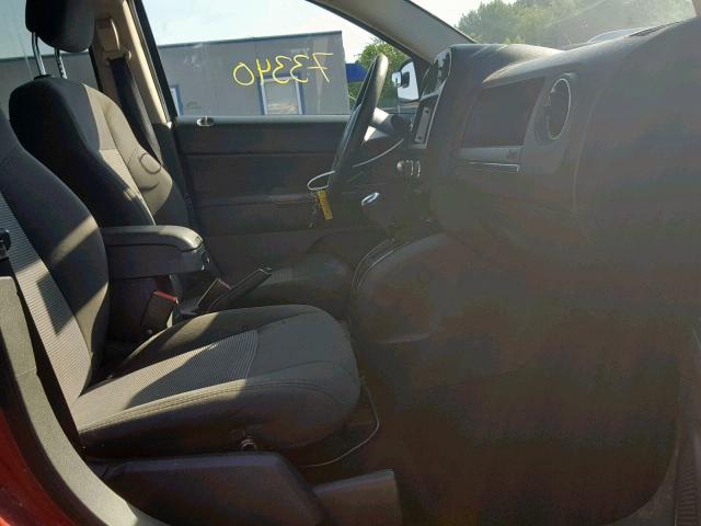 1C4NJDBB6DD280188 - 2013 JEEP COMPASS SP წითელი ფოტო 5