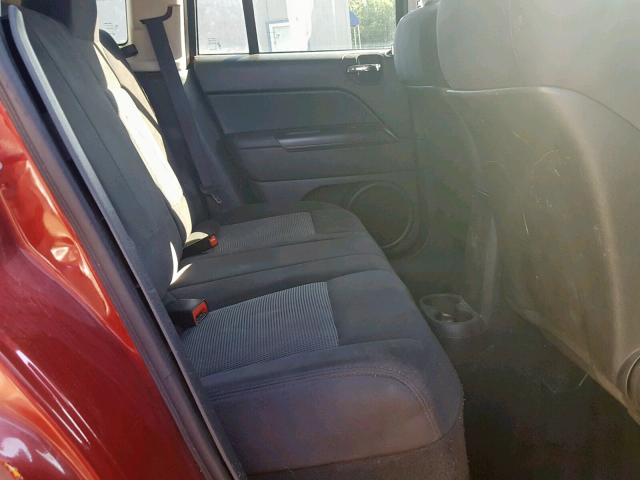 1C4NJDBB6DD280188 - 2013 JEEP COMPASS SP წითელი ფოტო 6