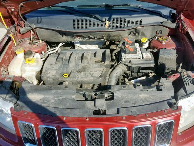 1C4NJDBB6DD280188 - 2013 JEEP COMPASS SP წითელი ფოტო 7