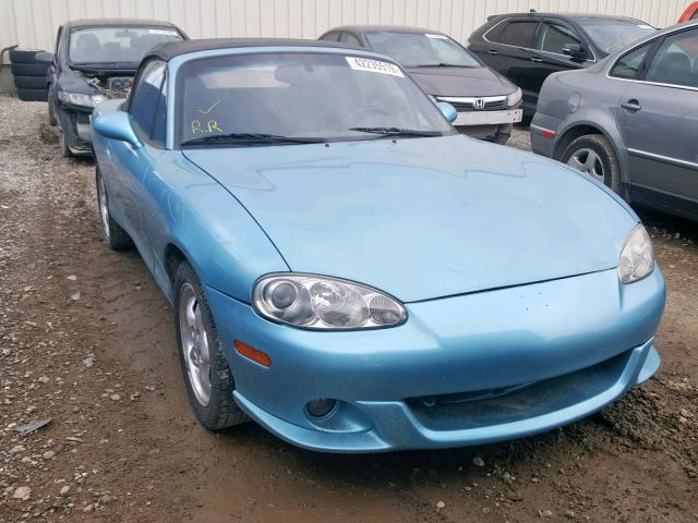 JM1NB353520230978 - 2002 MAZDA MX-5 MIATA BLUE photo 1