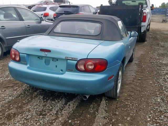 JM1NB353520230978 - 2002 MAZDA MX-5 MIATA BLUE photo 4