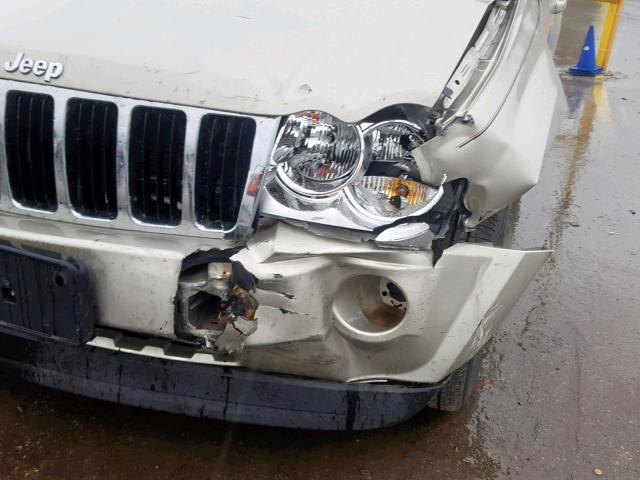 1J8GR48K67C600282 - 2007 JEEP GRAND CHER SILVER photo 9