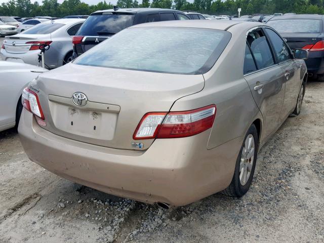 4T1BB46K19U075181 - 2009 TOYOTA CAMRY HYBR GOLD photo 4