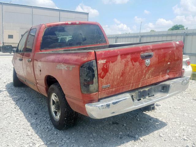 3D7KR28A88G135263 - 2008 DODGE RAM 2500 S MAROON photo 3