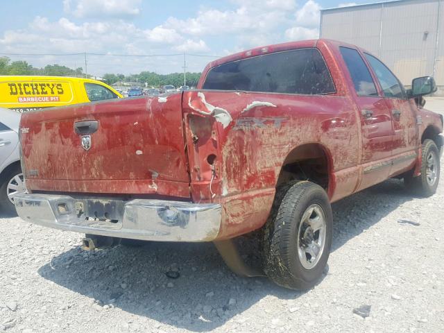 3D7KR28A88G135263 - 2008 DODGE RAM 2500 S Tünd qırmızı foto 4