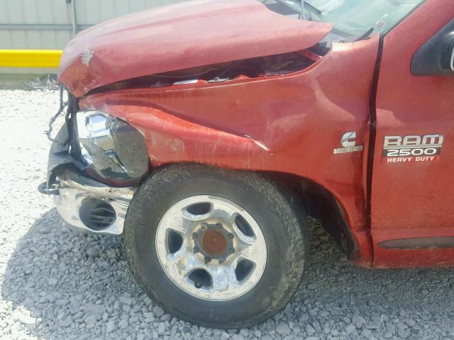 3D7KR28A88G135263 - 2008 DODGE RAM 2500 S Tünd qırmızı foto 9