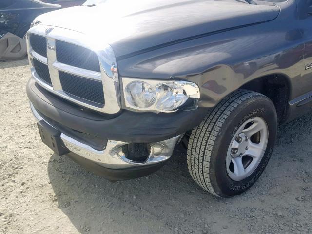 1D7HA16K03J648344 - 2003 DODGE RAM 1500 S GRAY photo 9