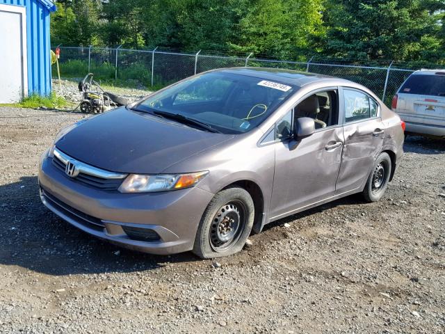 2HGFB2F93CH025448 - 2012 HONDA CIVIC EXL 棕色 照片 2