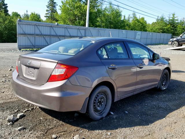 2HGFB2F93CH025448 - 2012 HONDA CIVIC EXL 棕色 照片 4