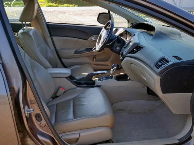 2HGFB2F93CH025448 - 2012 HONDA CIVIC EXL 棕色 照片 5