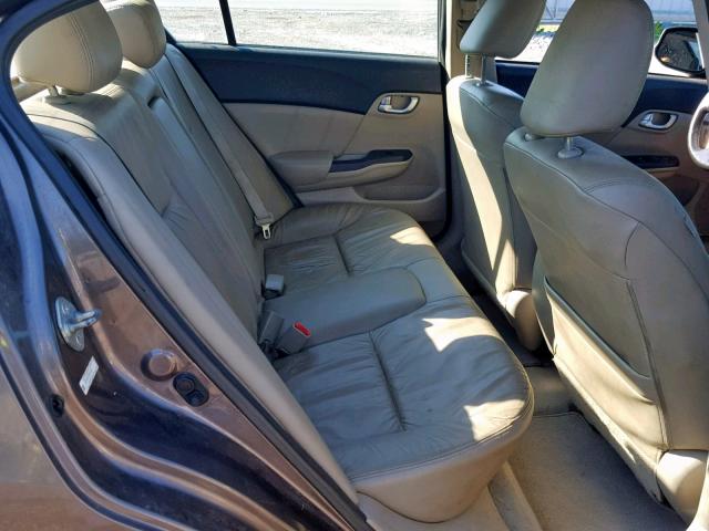 2HGFB2F93CH025448 - 2012 HONDA CIVIC EXL 棕色 照片 6