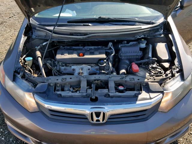 2HGFB2F93CH025448 - 2012 HONDA CIVIC EXL 棕色 照片 7