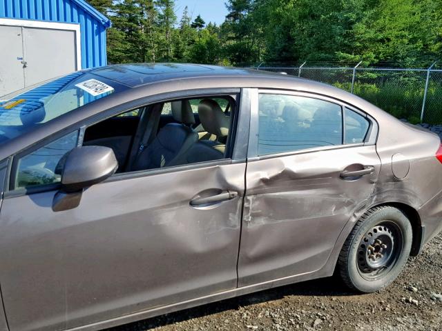 2HGFB2F93CH025448 - 2012 HONDA CIVIC EXL 棕色 照片 9
