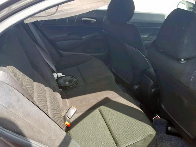 2HGFA16609H511405 - 2009 HONDA CIVIC LX-S Qəhvəyi foto 6