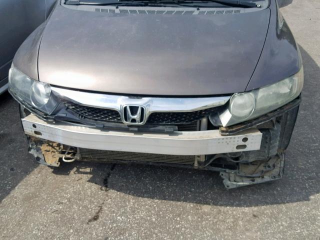 2HGFA16609H511405 - 2009 HONDA CIVIC LX-S Qəhvəyi foto 9