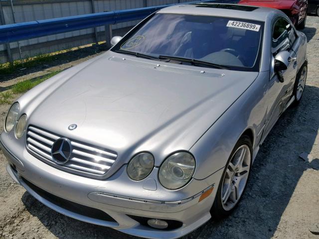 WDBPJ74J84A040879 - 2004 MERCEDES-BENZ CL 55 AMG SILVER photo 2