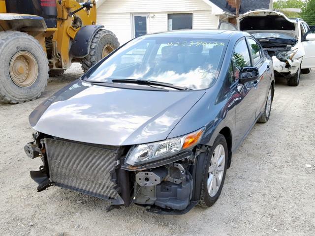 19XFB2F96CE006886 - 2012 HONDA CIVIC EXL GRAY photo 2