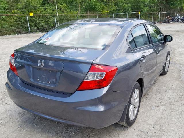 19XFB2F96CE006886 - 2012 HONDA CIVIC EXL GRAY photo 4