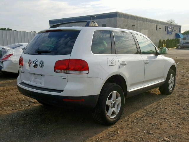 WVGBC77L74D047304 - 2004 VOLKSWAGEN TOUAREG 3. WHITE photo 4