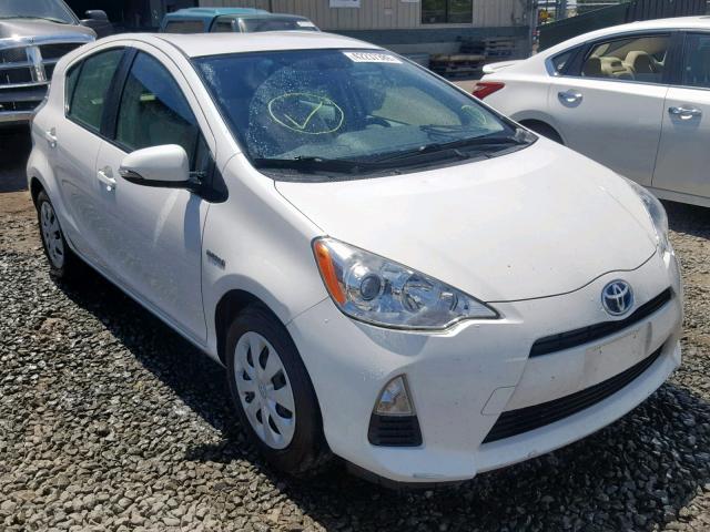 JTDKDTB34D1540814 - 2013 TOYOTA PRIUS C WHITE photo 1