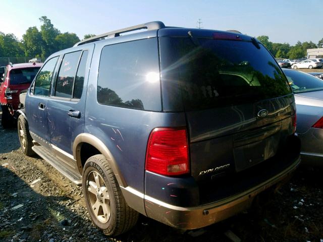 1FMDU74K33UC72481 - 2003 FORD EXPLORER E BLUE photo 3