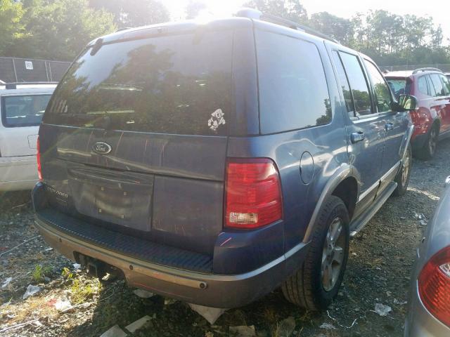 1FMDU74K33UC72481 - 2003 FORD EXPLORER E BLUE photo 4