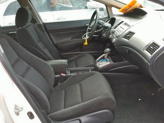 2HGFA16639H536475 - 2009 HONDA CIVIC LX-S أبيض صورة 5