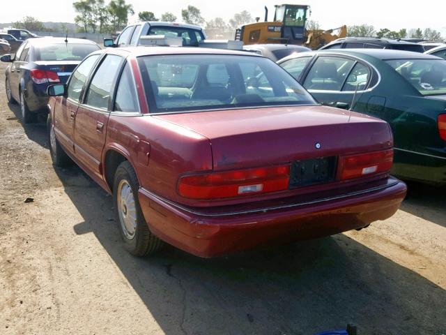 2G4WB52L8S1478937 - 1995 BUICK REGAL CUST MAROON photo 3