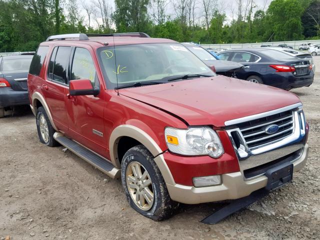 1FMEU74876UB50767 - 2006 FORD EXPLORER E RED photo 1