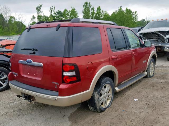 1FMEU74876UB50767 - 2006 FORD EXPLORER E RED photo 4