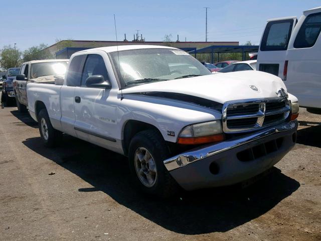 1B7GL22X3WS674300 - 1998 DODGE DAKOTA WHITE photo 1