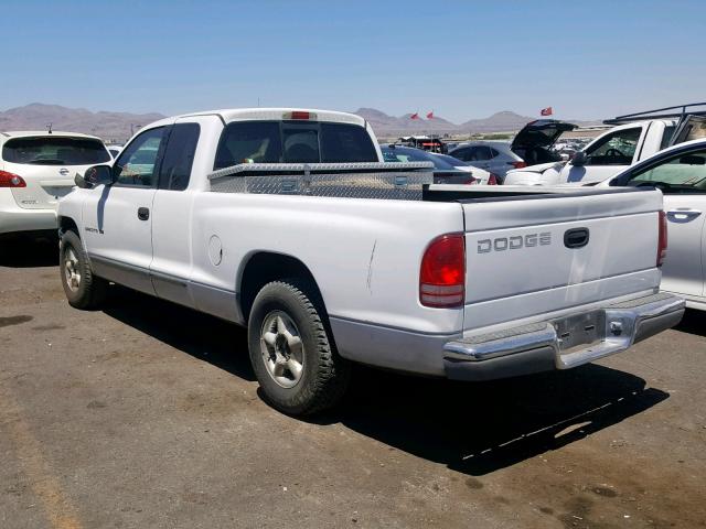 1B7GL22X3WS674300 - 1998 DODGE DAKOTA WHITE photo 3