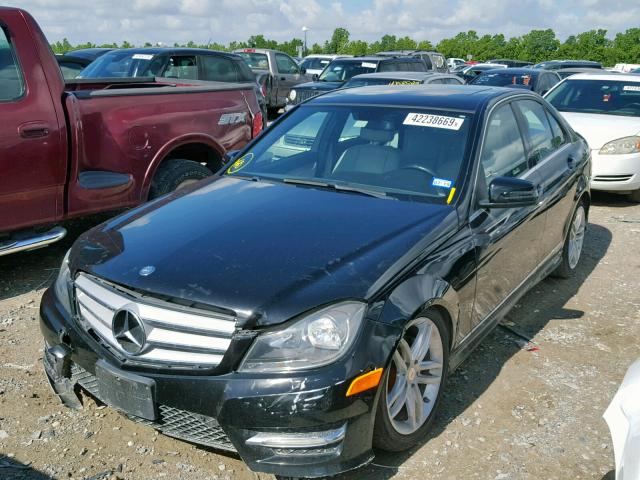 WDDGF4HB9DR274430 - 2013 MERCEDES-BENZ C 250 BLACK photo 2