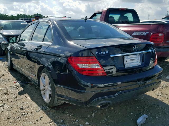 WDDGF4HB9DR274430 - 2013 MERCEDES-BENZ C 250 BLACK photo 3