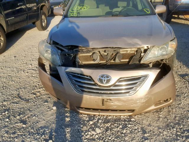 4T1BB46K49U096574 - 2009 TOYOTA CAMRY HYBR GOLD photo 9