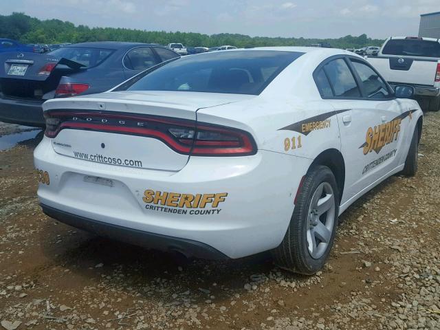 2C3CDXAG9JH263630 - 2018 DODGE CHARGER PO WHITE photo 4