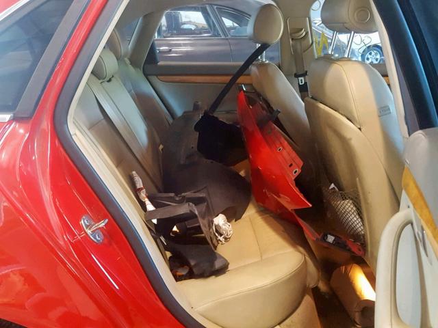 WAUAF78E58A168229 - 2008 AUDI A4 2.0T RED photo 6