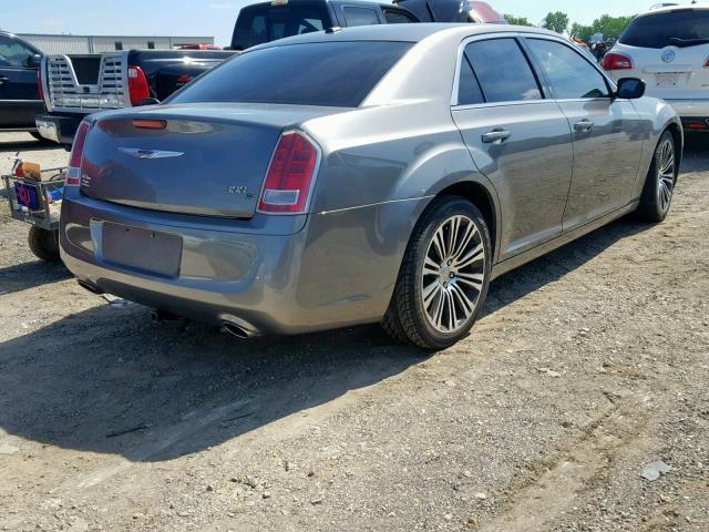 2C3CCABG8CH251180 - 2012 CHRYSLER 300 S GRAY photo 4