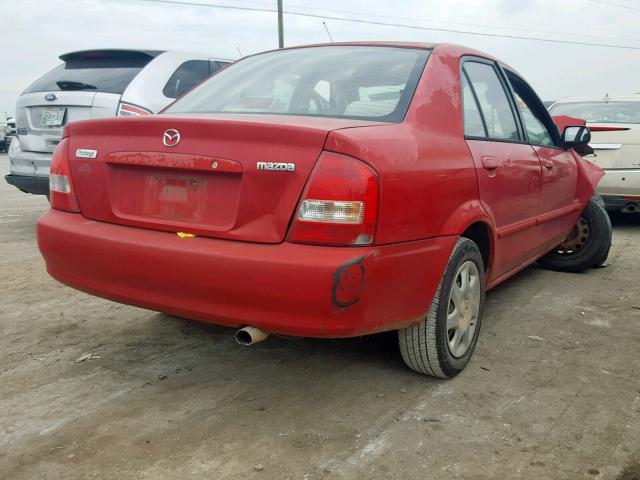 JM1BJ2226X0137146 - 1999 MAZDA PROTEGE DX RED photo 4