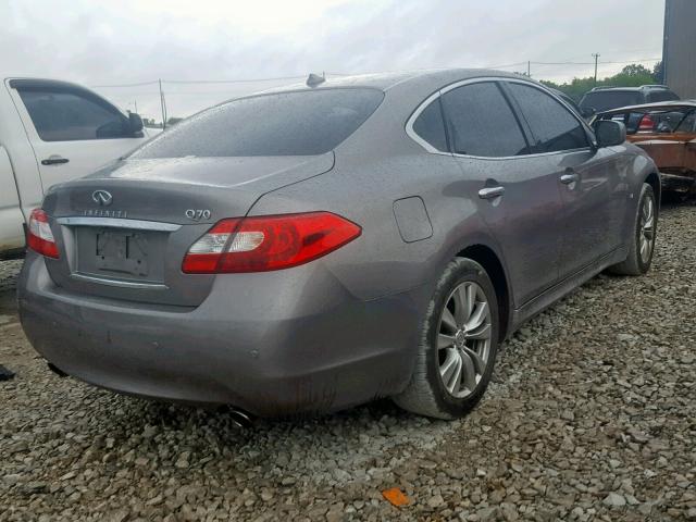 JN1BY1AP8EM260037 - 2014 INFINITI Q70 3.7 GRAY photo 4